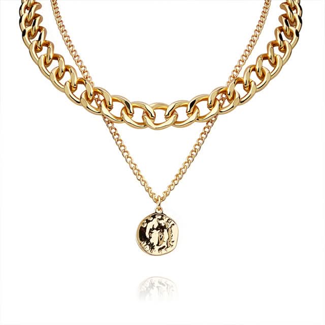 Coin Layered Necklace