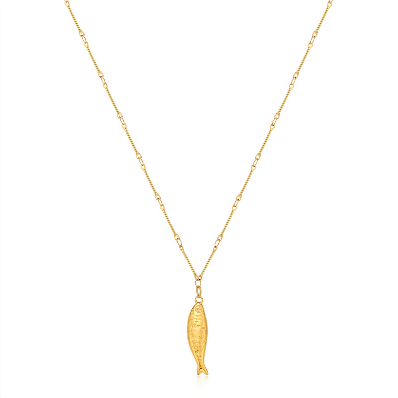 Fish Necklace | Gold