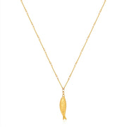 Fish Necklace | Gold