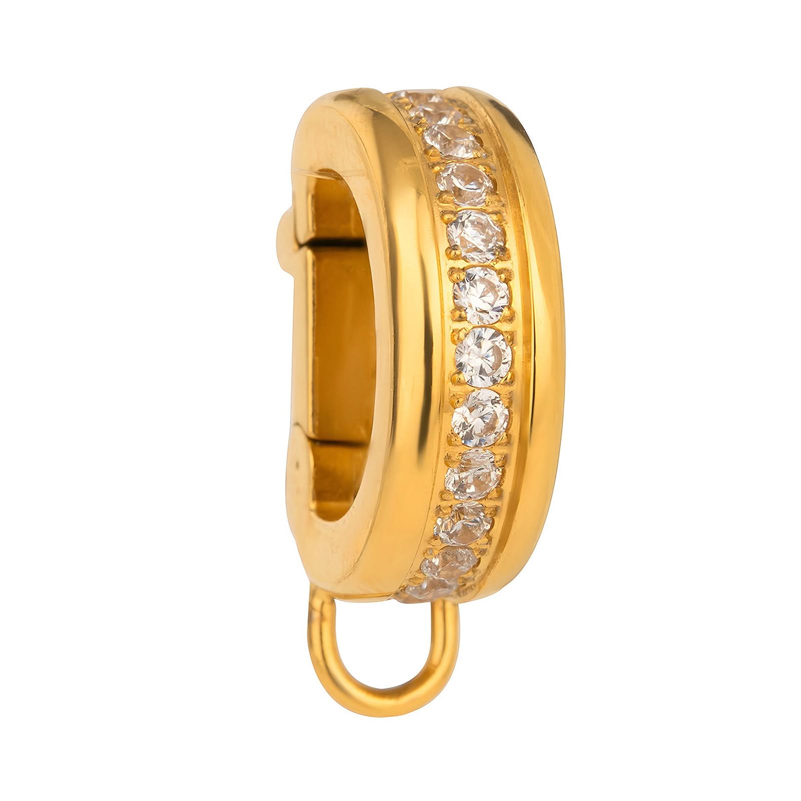 D-shape Zirconia Bikini Charm |1.14"
