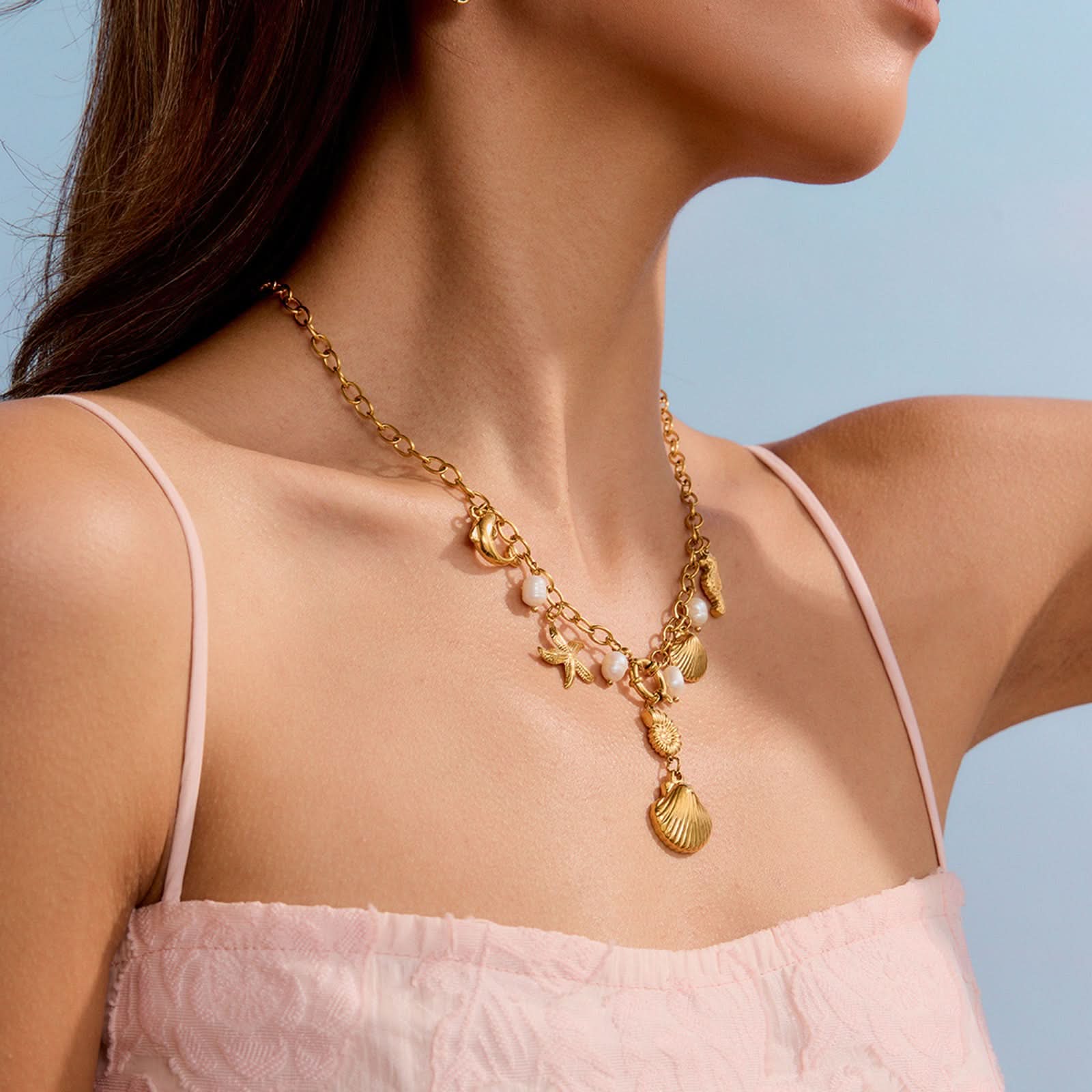 Seashell Charm Necklace