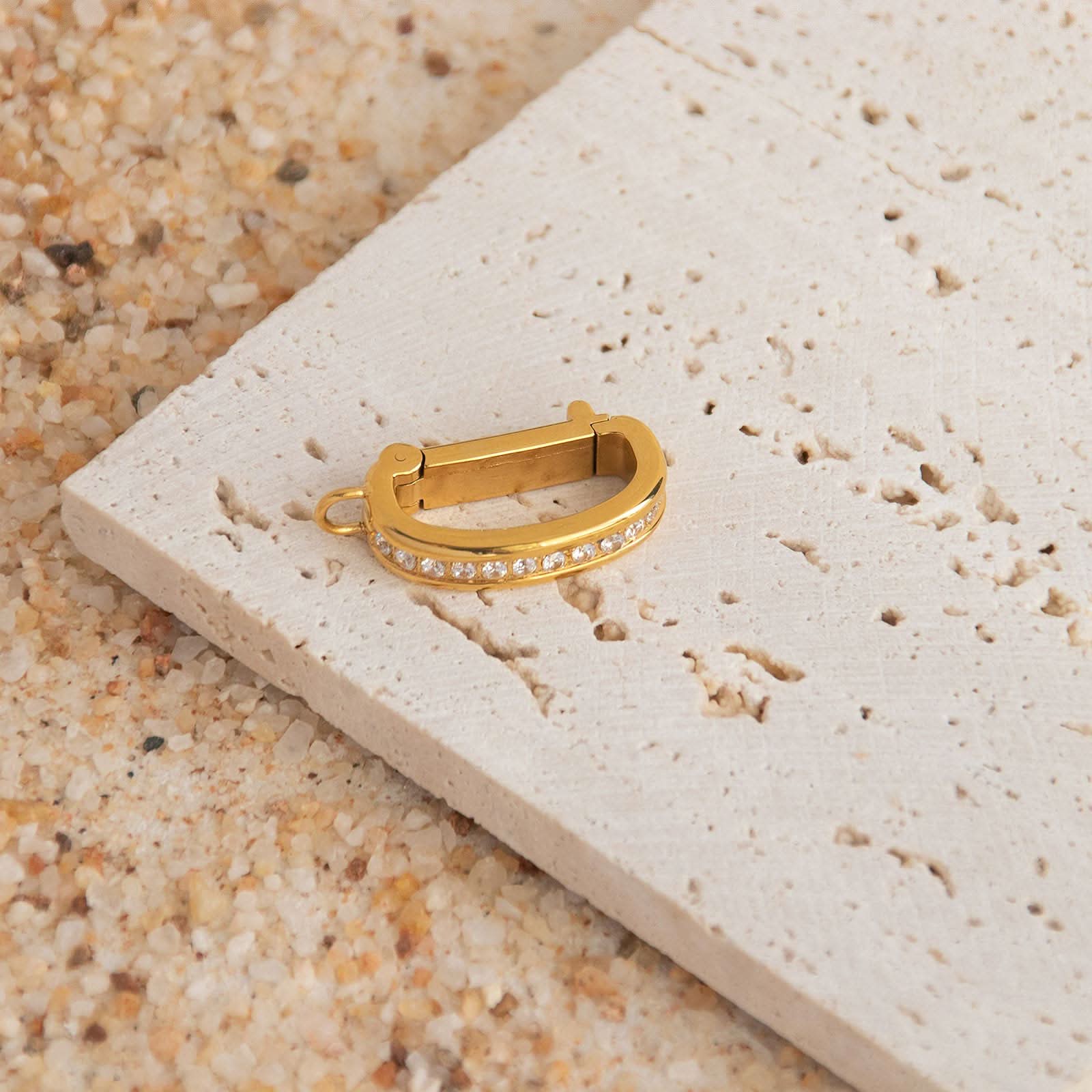 D-shape Zirconia Bikini Charm |1.14"
