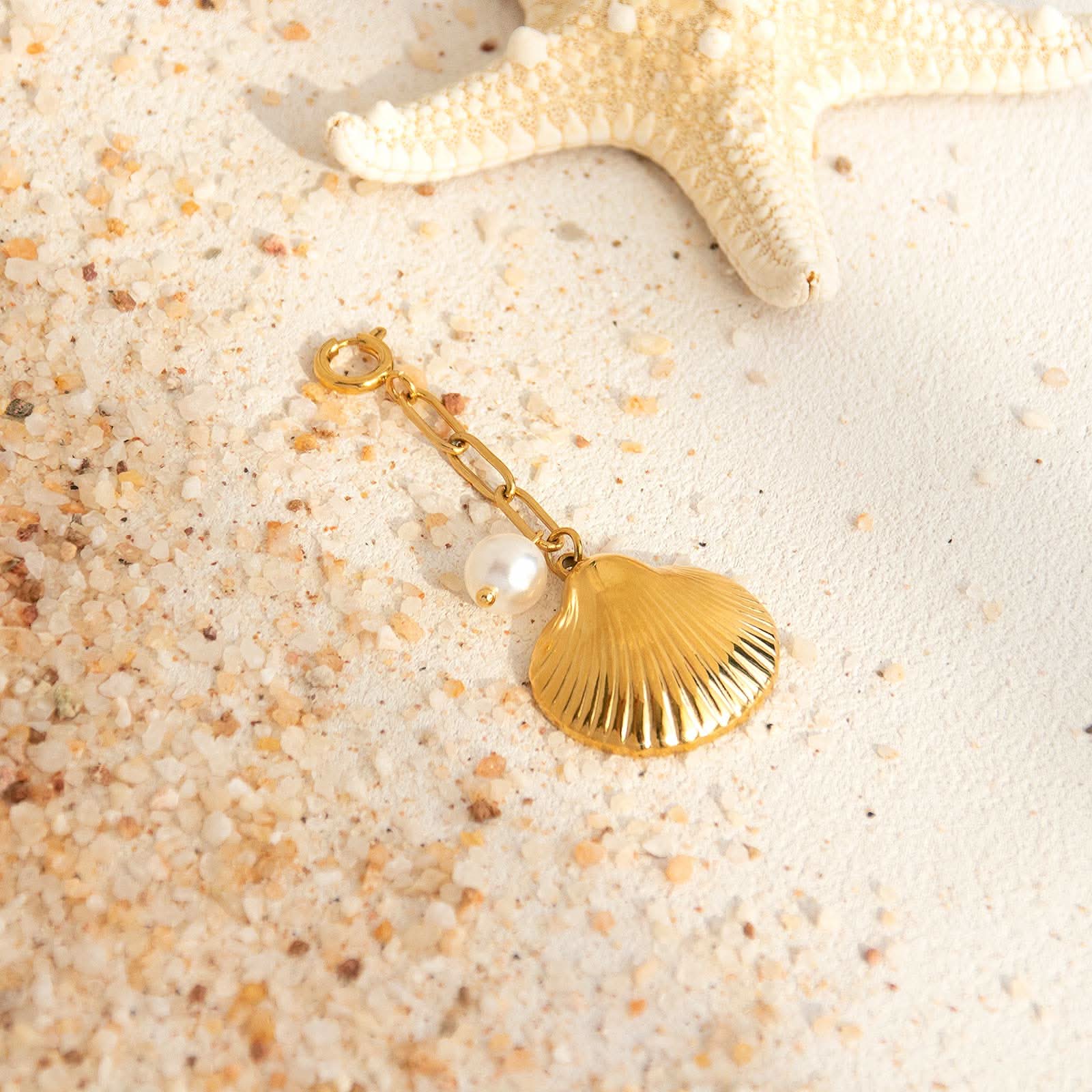 Seashell Stainless Steel Bikini Charm