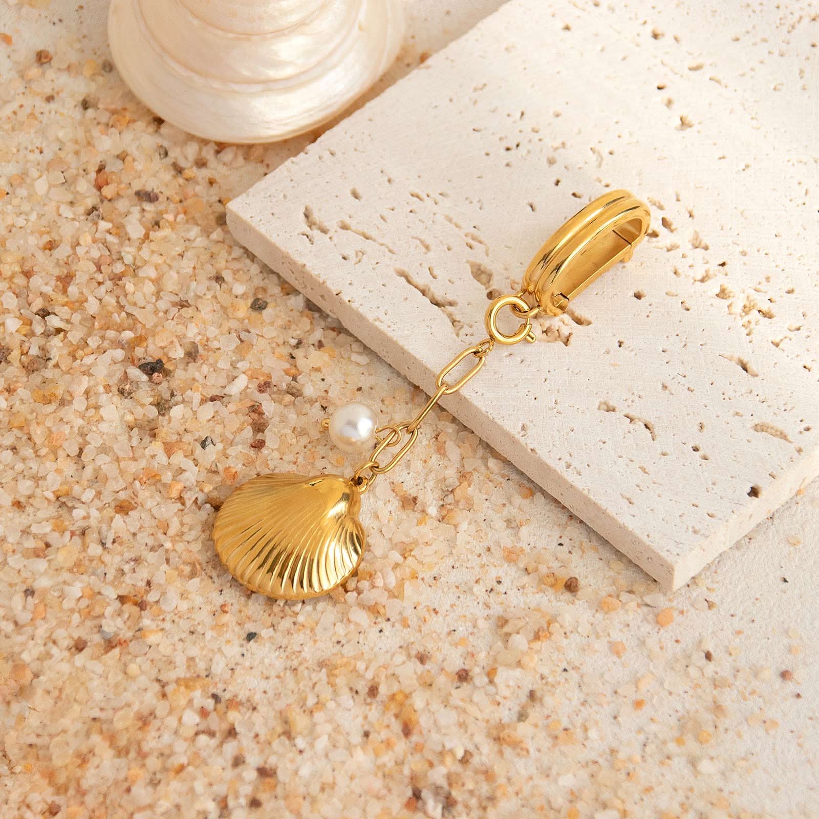 Seashell Stainless Steel Bikini Charm