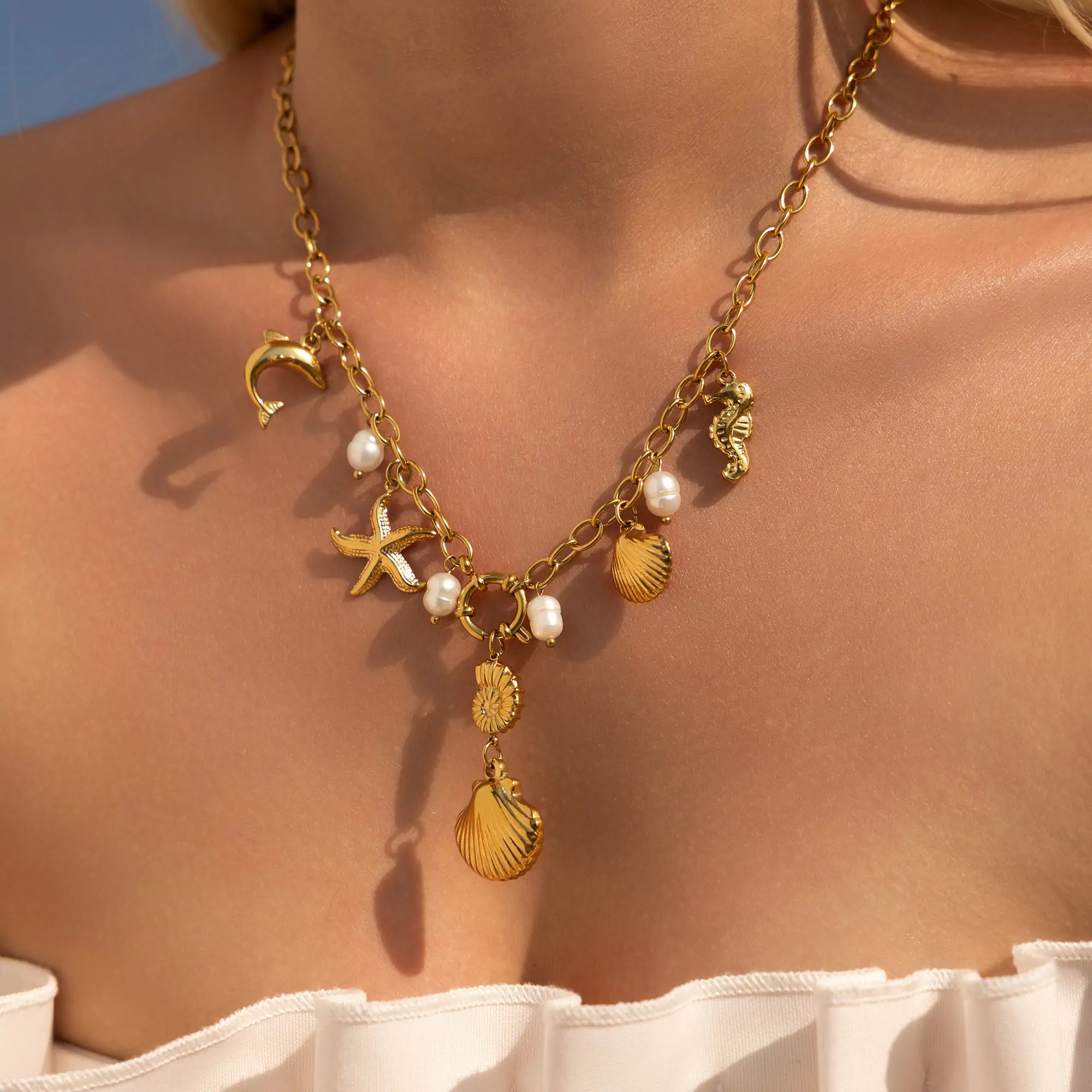 Seashell Charm Necklace