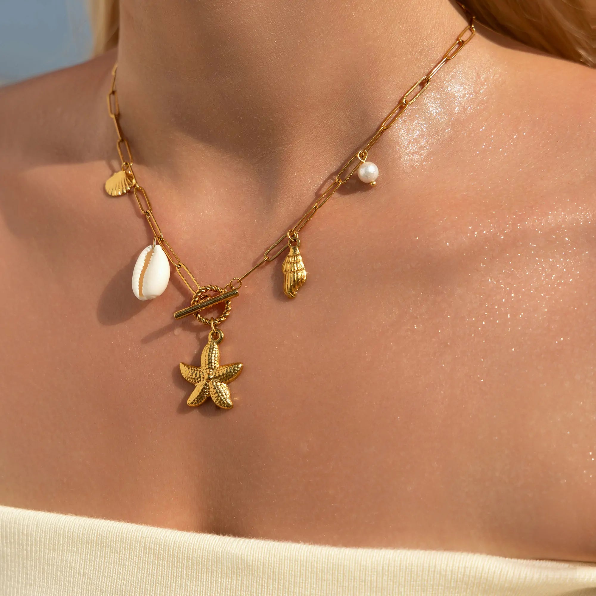 Charm Necklace with Starfish