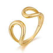 Double Band Adjustable Open Ring